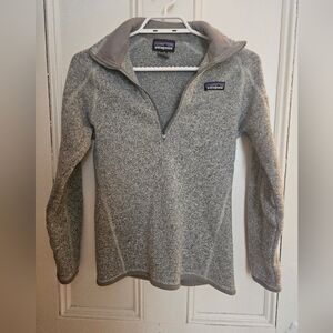 Patagonia Heather Grey Quarter Zip Hoodie